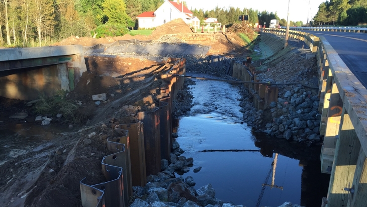 Reconstruction of the bridge on Highway 165 to Princeville- Water Management