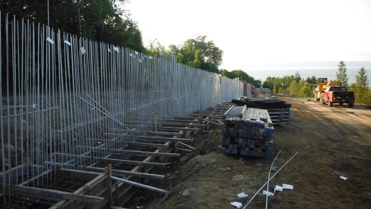 Reconstruction of the arrester bed in the Municipality of Petite-Rivière-Saint-François – Rebar’s Inspection