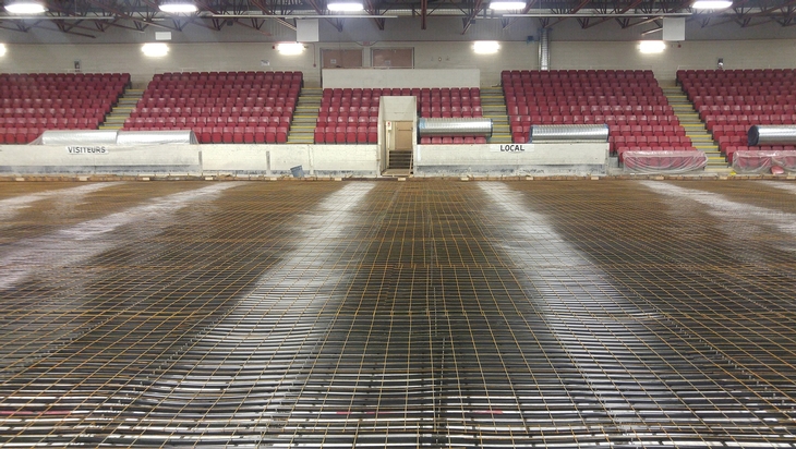 Réfection des patinoires de l'aréna des deux glaces de Val-Bélair